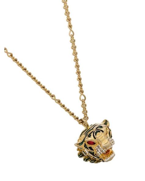 gucci heart necklace dupe|gucci tiger head necklace.